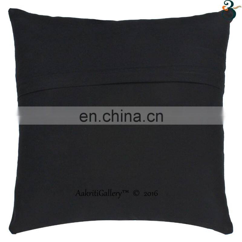 Wholesale Indian Cushion Cover Handmade Pillow Case Covers Decorative Applique Cutwork Work Home Decor Sofa Kantha Cushion