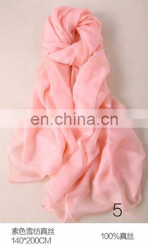 instant hijab white silk scarf for painting pure silk scarf