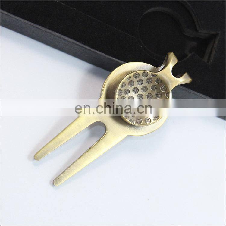 Golf Divot Repair Tool/ Metal Golf Divot Tool, metal golf divot tool with black box