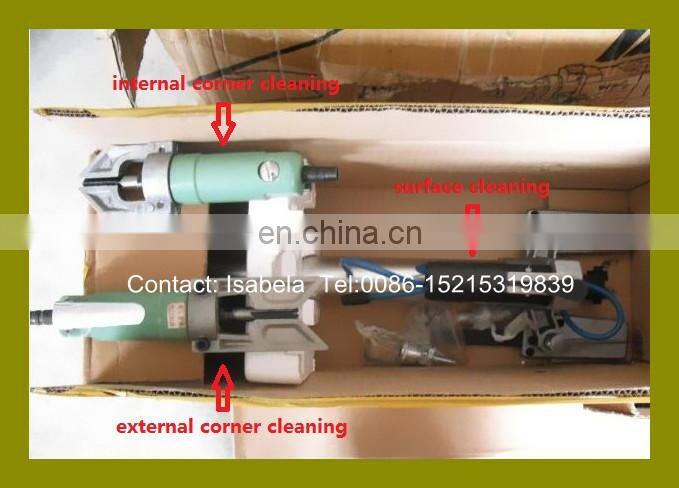 Manual portable pneumatic UPVC window door machine for corner and surface cleaning
