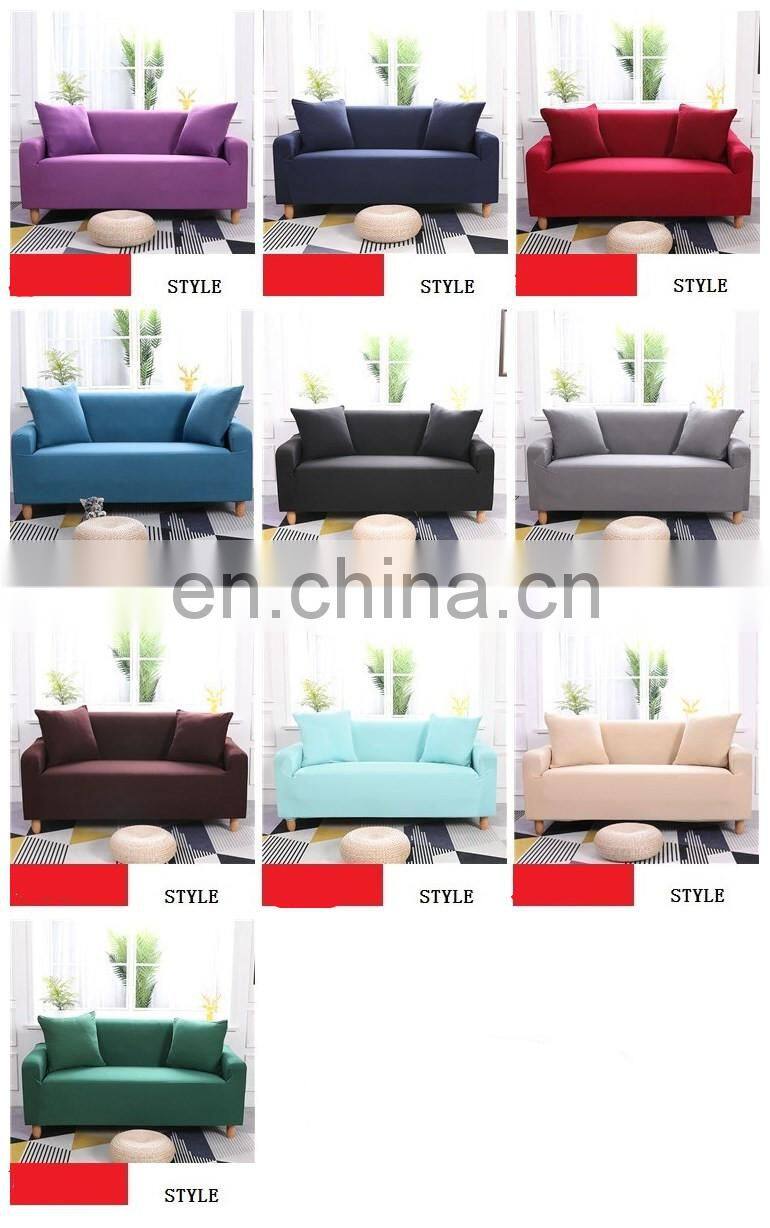 plain spandex sofa cover elastic slipcover l shape sofa cover stretch furniture Cover