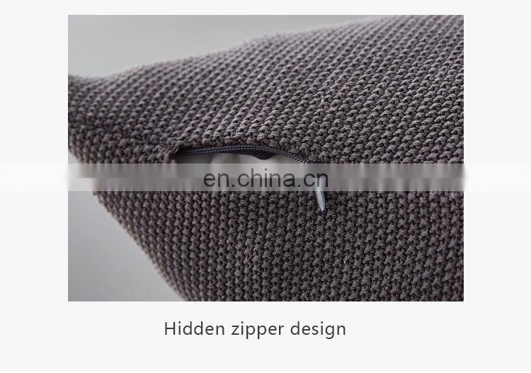 RAWHOUSE white black gray blue Knitted Pillow Case Cushion Cover with tassels