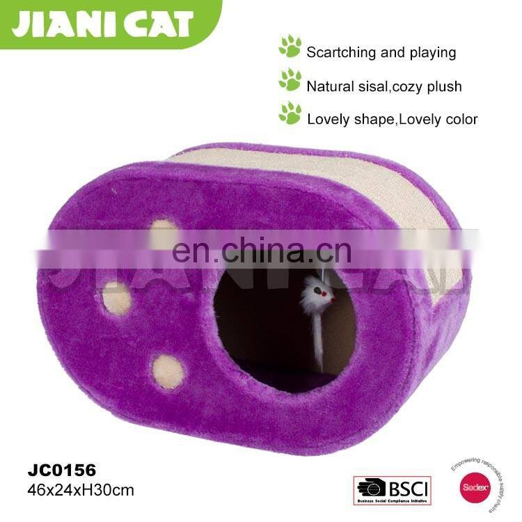 purple color cat scratcher,cat toy with SEDEX BSCI