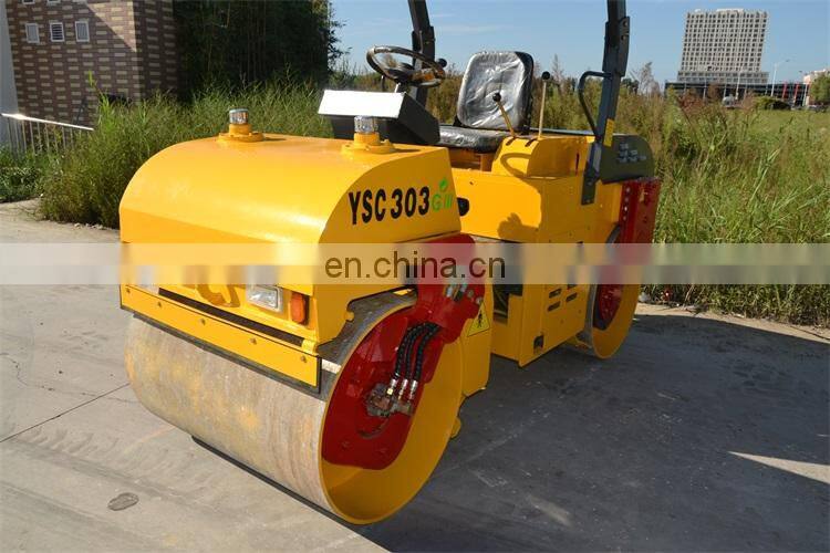 Hot sale double drum roller 3 ton vibratory road roller