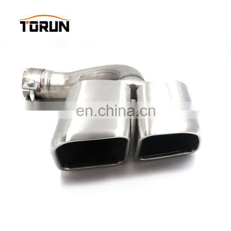 New style Universal m performance gold car exhaust tip for porsche 18 Cayenne Square Brush