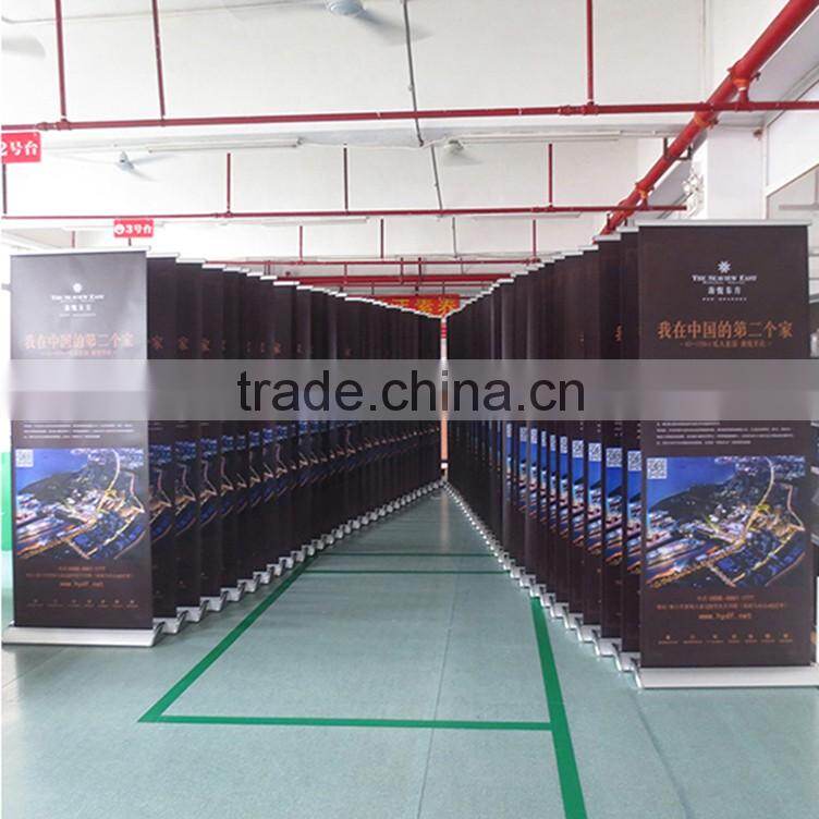 Custom advertising moving aluminium retractable roll up banner wholsale__ly