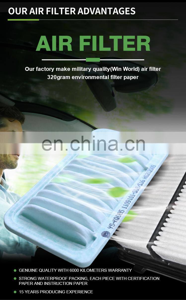 Wholesale new carbon fiber 17801-23030 excellent quality car air filter For Toyota/Peugeot/Citroen