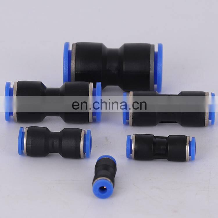 High Quality PG Series PG6/8/10/12/16mm Reducer Connector Straight Quick Push In Pipe Plastic Pneumatic Fitting