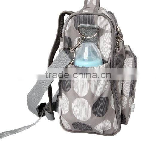Convertible Diaper Bag Backpack,Plus Baby Changing Pad and Insulated Bottle Holder