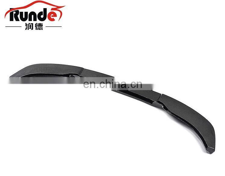 Runde New 3D Style Carbon Fiber Front Bumper Lip Auto Car Front Diffuser For BMW X4F26 2014-2021