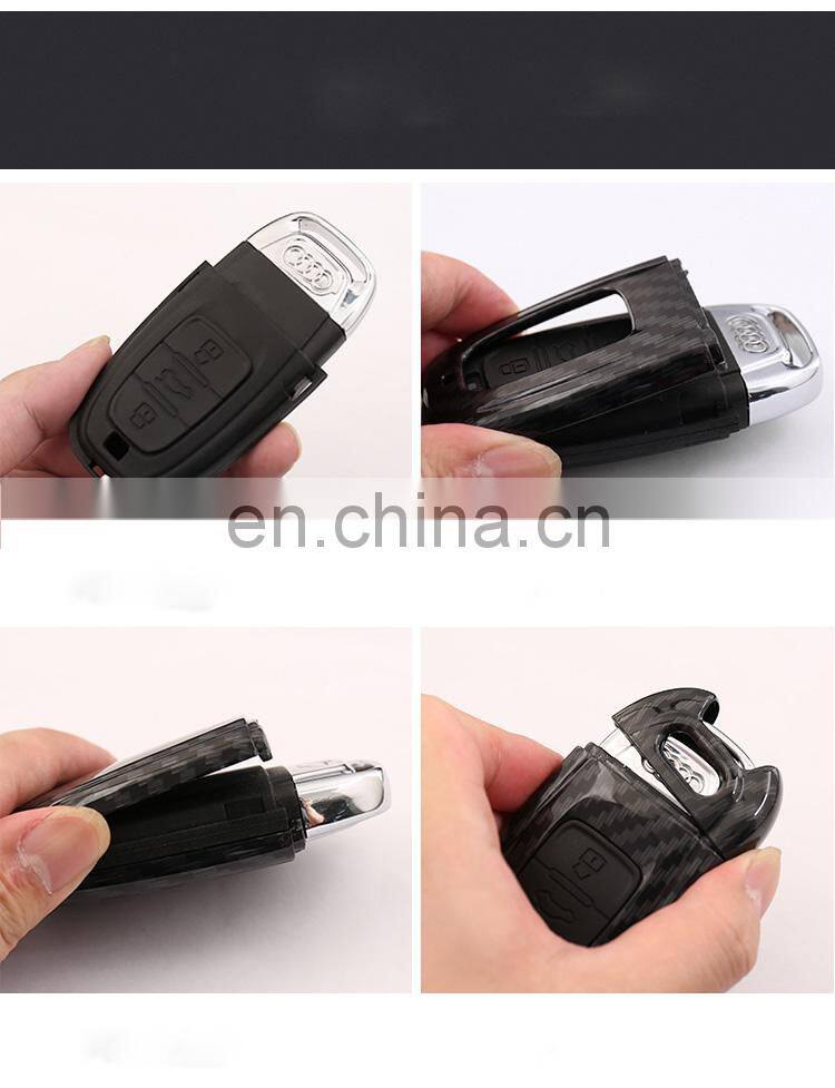 Customized ABS Plastic Silicone Protective Chain Ring Car Logo Keyholder For Audi Q5