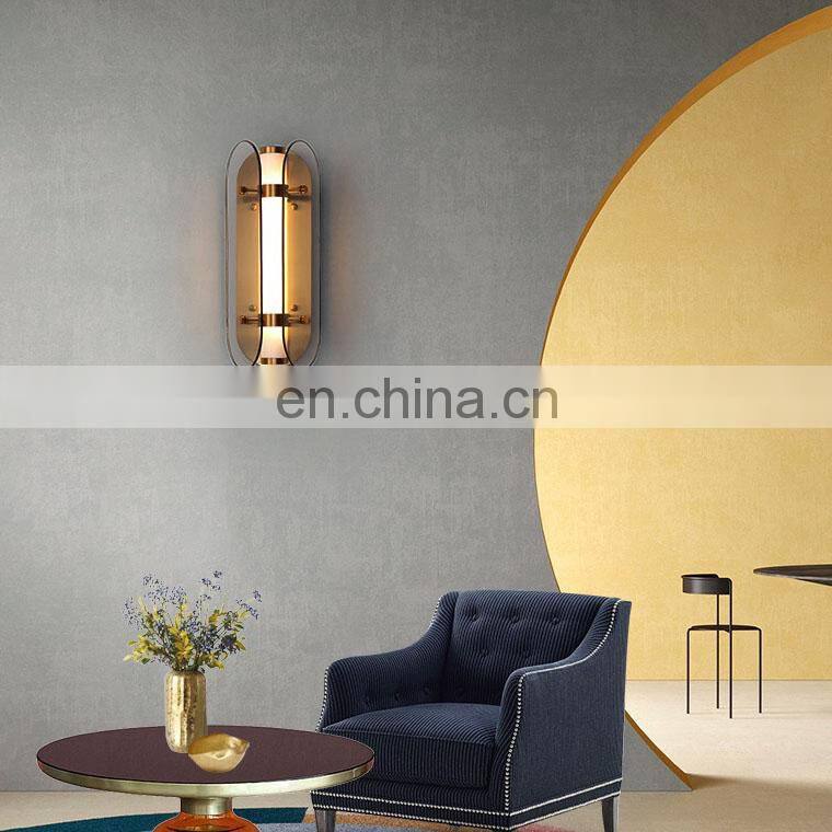 Modern restaurant cafe glass wall lamp study hallway aisle LED lamp Nordic living room bedroom bedside wall lamps