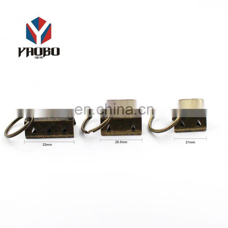 Quality Assuredc Decorative custom Metal Key Fob Hardware Tail Clip With Keyring