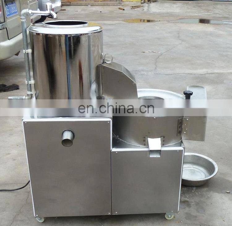 Industrial automatic 800kg output carrots radish washer and peeler