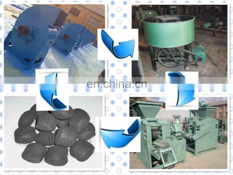 High Capacity Charcoal Coal Briquette Line Egg Shape Charcoal Press Machine