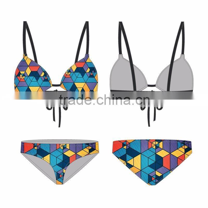 (OEM Factory)Summer padded bra swimsuit swimwear bathing suit bikinis for women