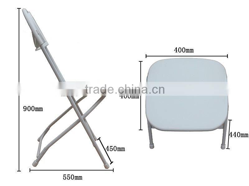 Foshan high quality white folding resin wedding and event chair for sale