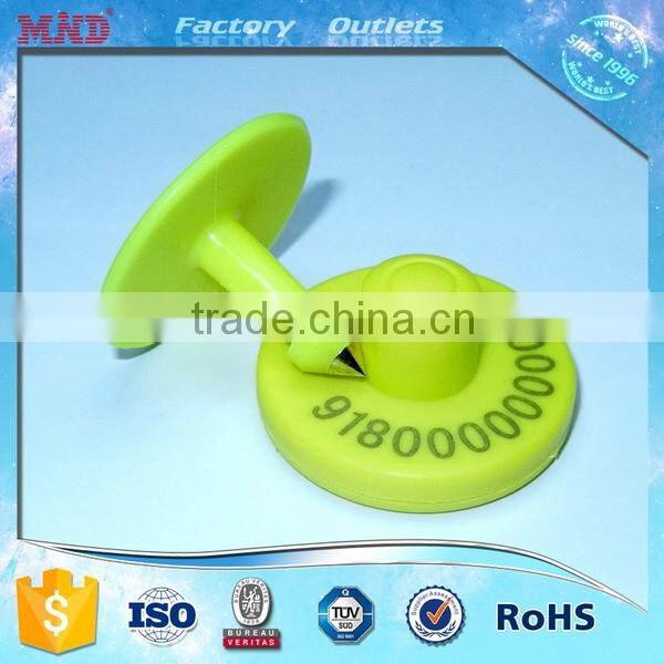MDE100 Rfid animal ear tag for tracking