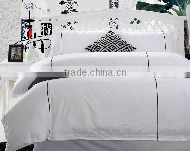 Luxury hotel 100% cotton embroidery full size hotel bedding sets