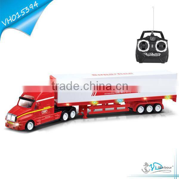 High Quality 4 Channel RC Container Truck with Music and Light