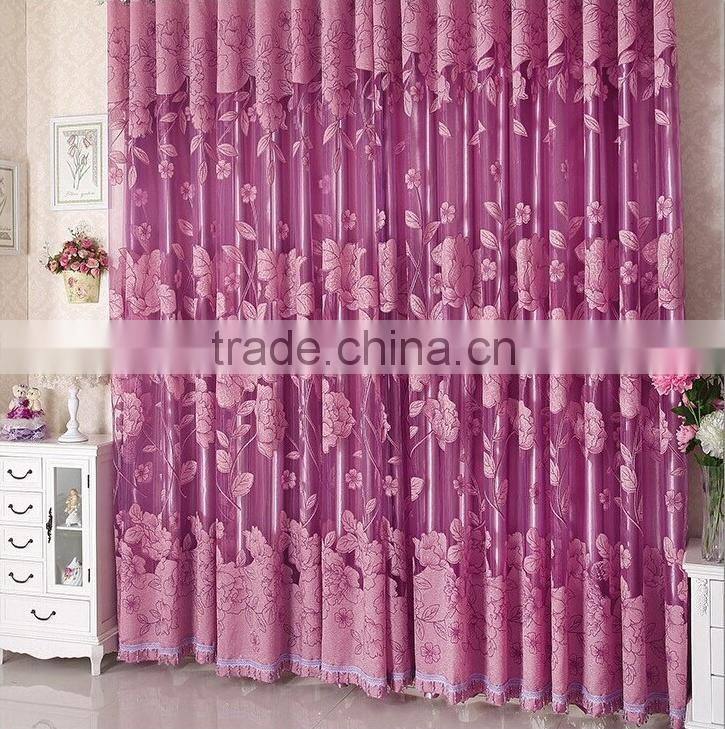 2015 burnt-out curtain curtain fabric for window