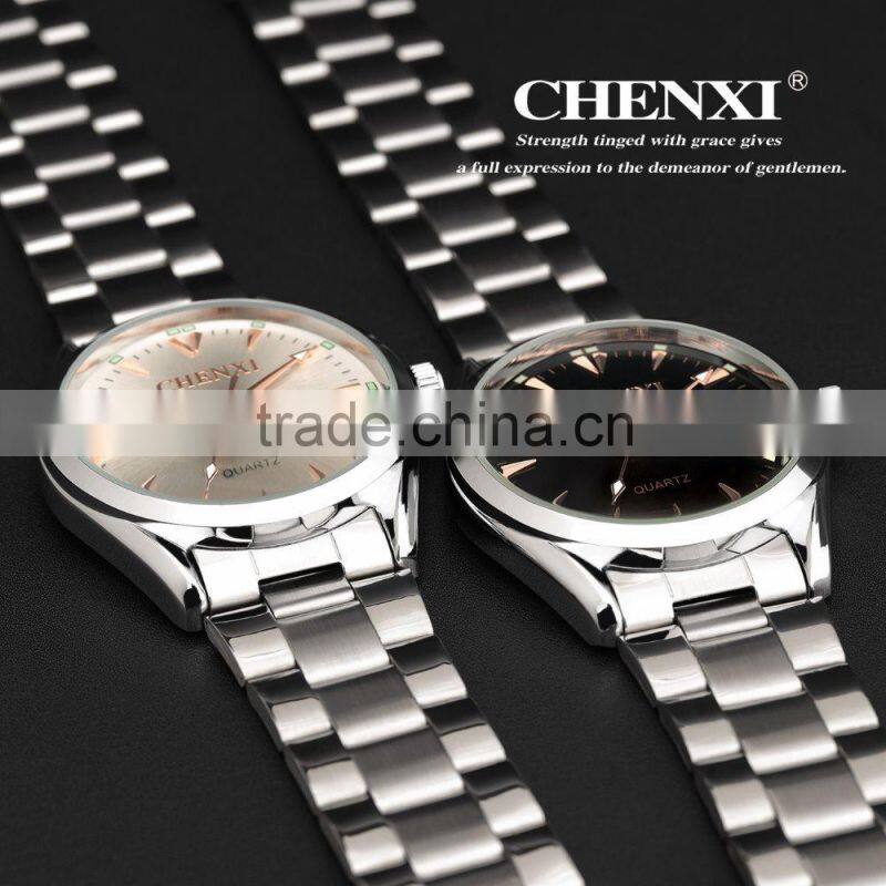 2016 New fashion Unisex stainless steel quartz Wrist Watch