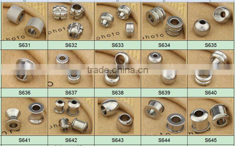 S817 Fashion stainless steel pumpkin spacer beads