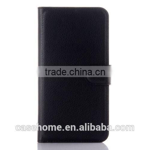 Litchi pattern Leather wallet flip stand pouch Cover Case For ZTE Axon Elite