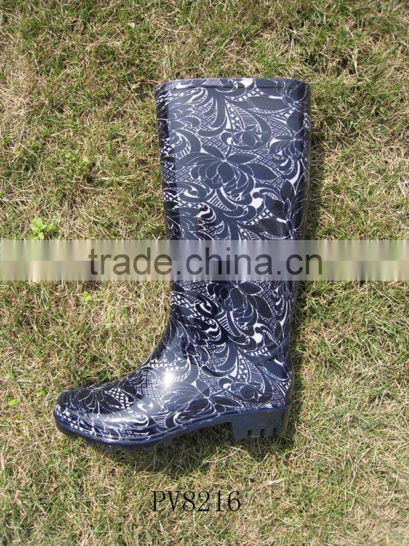 2015 High Heel Women' Cheap PVC Rain Boots