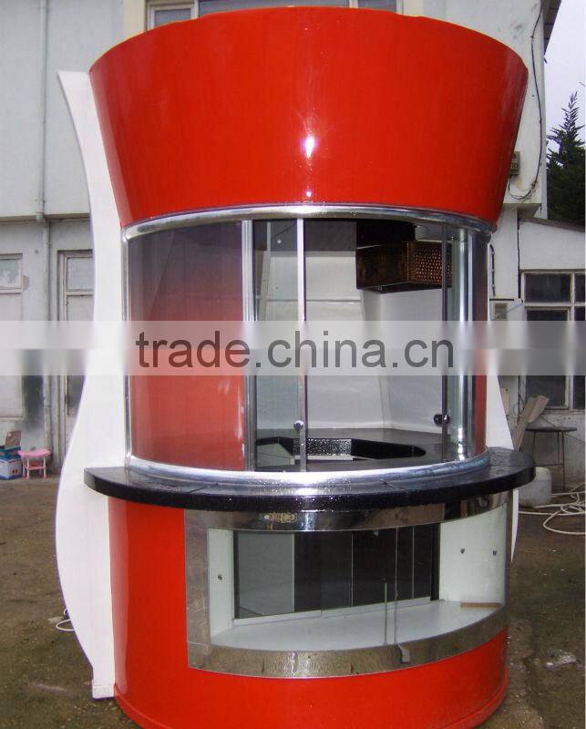 Modern & attractive street food kiosk, fast food carts kiosk design mobile food kiosk