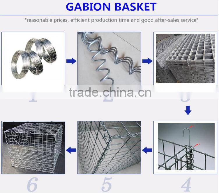 5*10 Mesh Size Welded Mesh Gabion Box (ISO Factory)