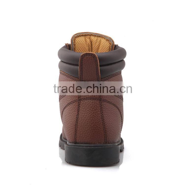 action leather work shoes /rubber outsole work man shoes