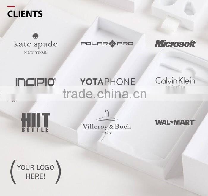 customized paper box with clear PVC window, wireless speaker box packaging