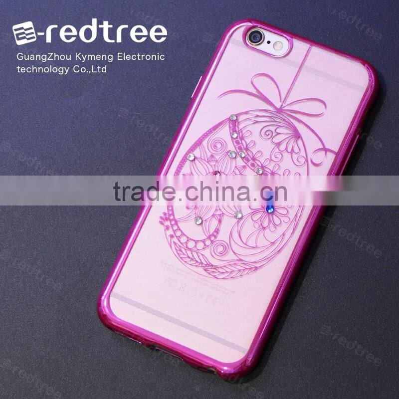 Electroplate High-end Customized Design Diamond Printing Case Cover for Iphone 6s 6plu 7