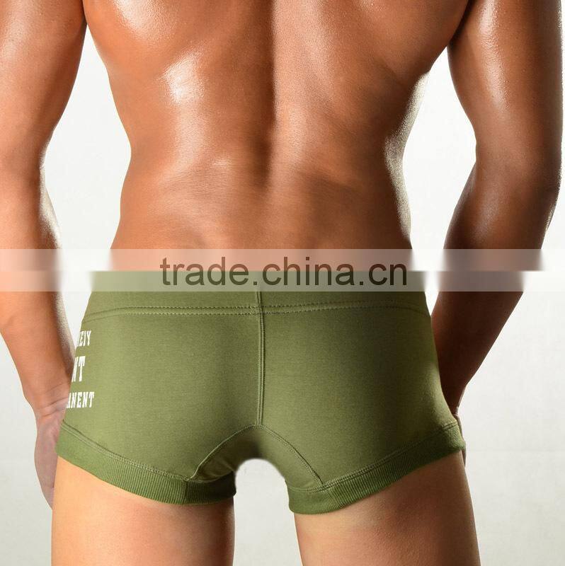 Solid Top Quality boxer for mens sexy underwear