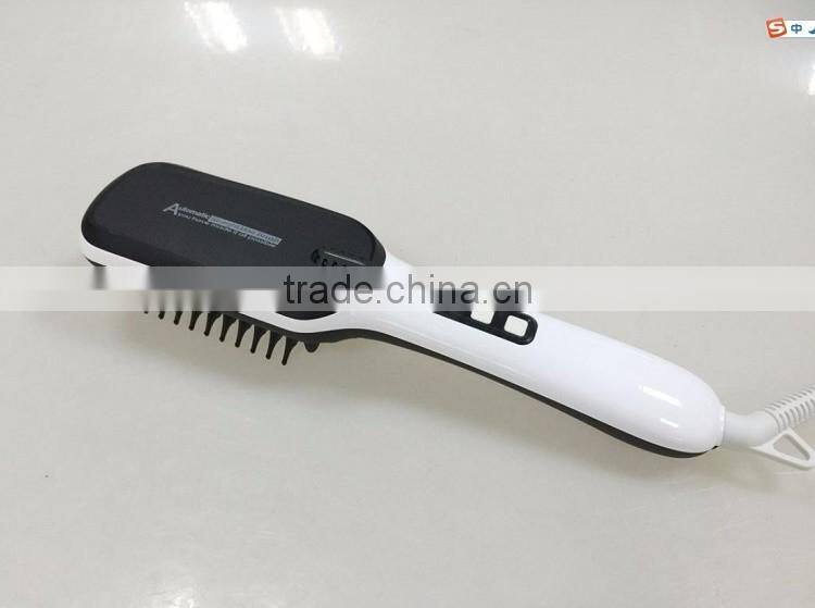 Newest Disign Purple Electric Profeessional Hair Straightener With Brush