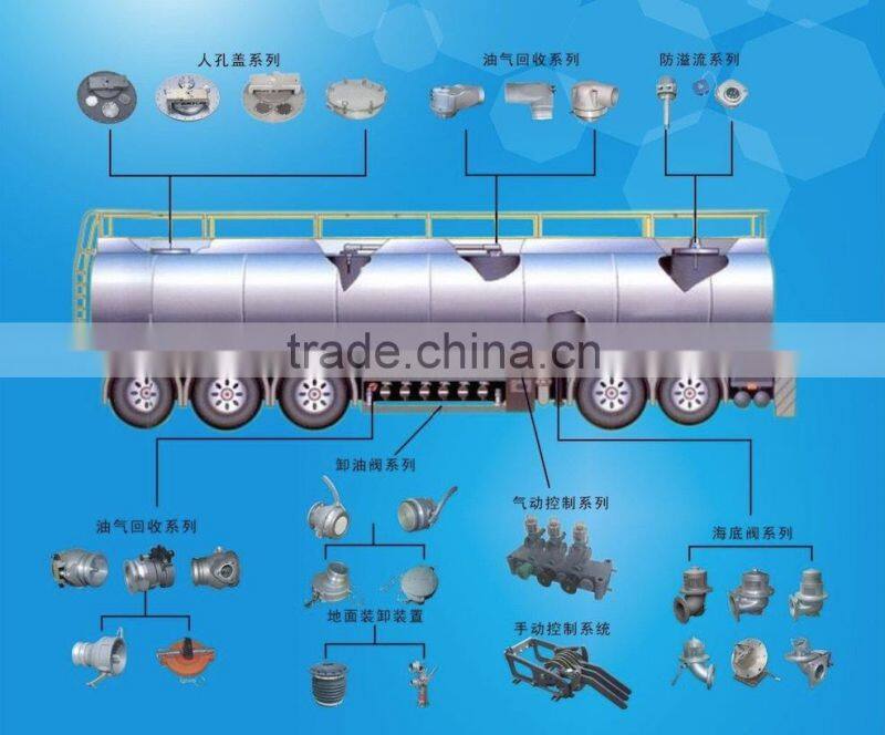 aluminum fuel tank trailer 4 cbm, stainless steel storage cart