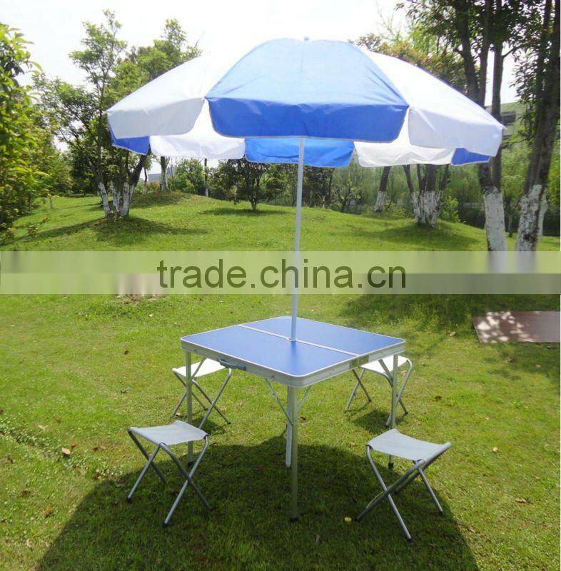 Folding Aluminum Picnic/Camping Table with 4 Stools