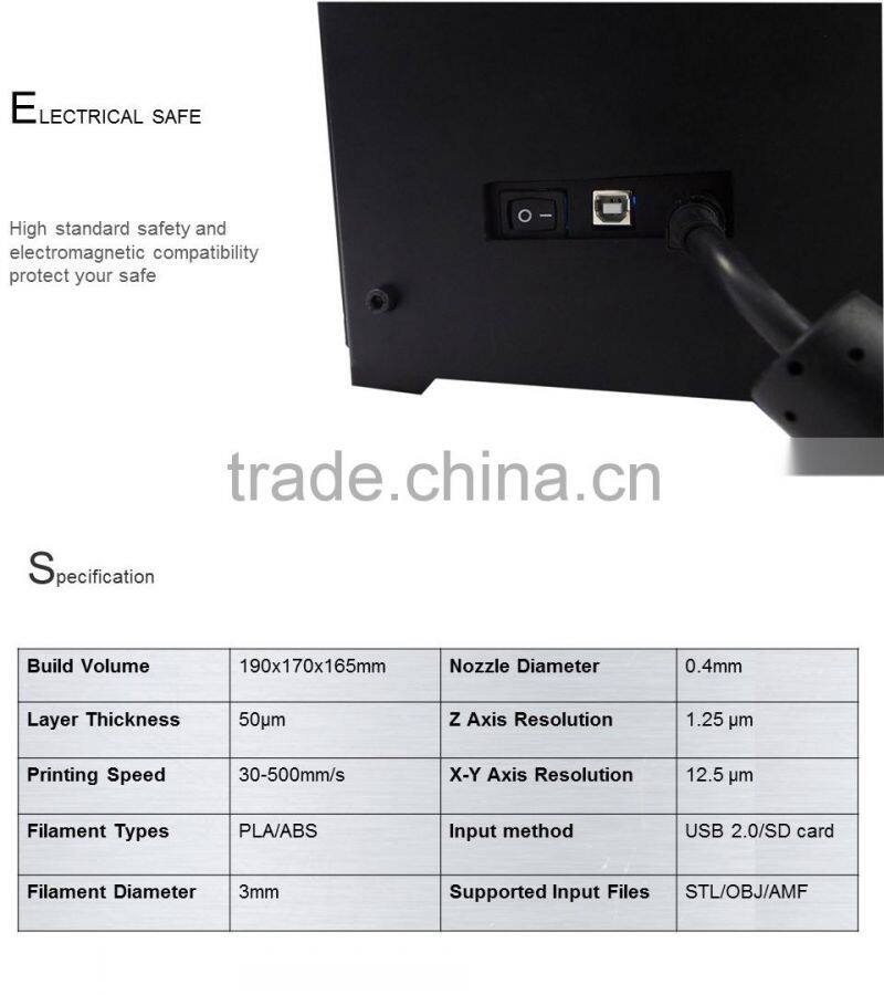 Brand new 3d printer accurancy with High resolution