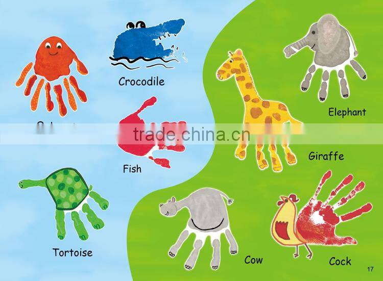 Novel kids intelligence toys finger paint set