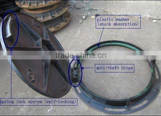 GGG50 OEM C/O 600 round manhole cover en124 d400