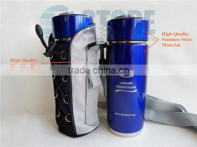 Powerful Colorful Stainless Steel Tourmaline Nano Alkaline Water Flask