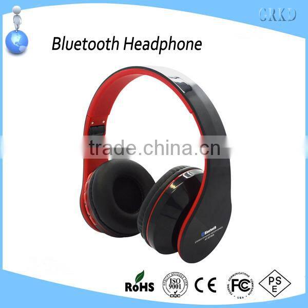 Fashion design earmuff wireless bluetooth headphone with FM radio
