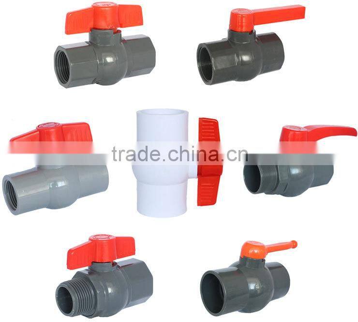 BOYAN taizhou huangyan wholesale price 2 inch pvc plastic ball valve
