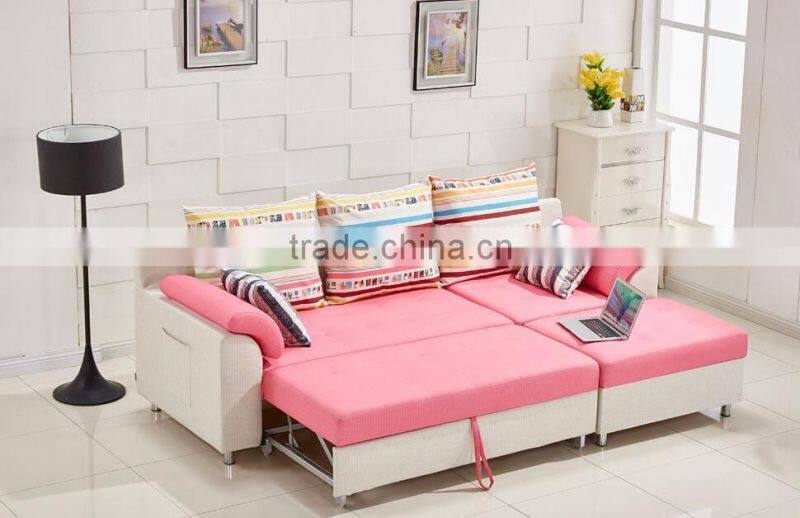 folding corner sofa cum bed with storage