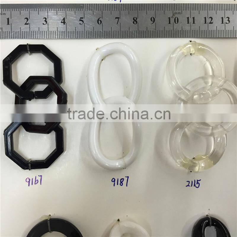 Plastic chain,clothes accessories,bag accessories,free split chain,black and white chain.chain for bags