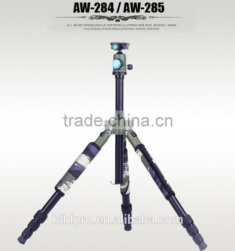 BILDPRO Factory Assembly Tripod Camera Composed Tripod Stand Aluminum and Carbon Fiber Available