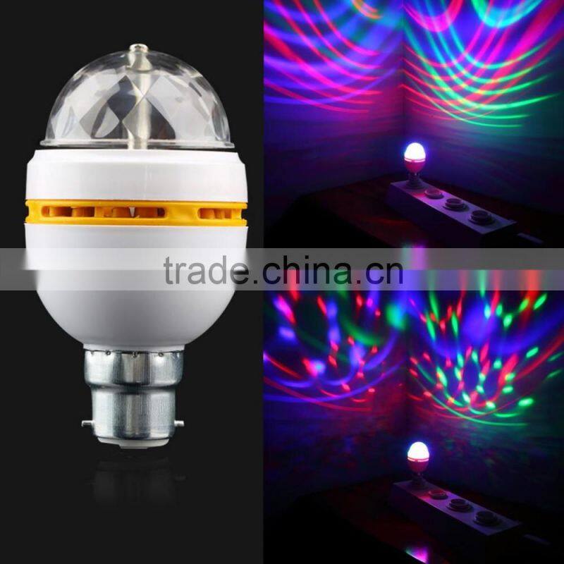 3W Small Bedroom RGB Color Changing Sensor Led Night Light Lamp