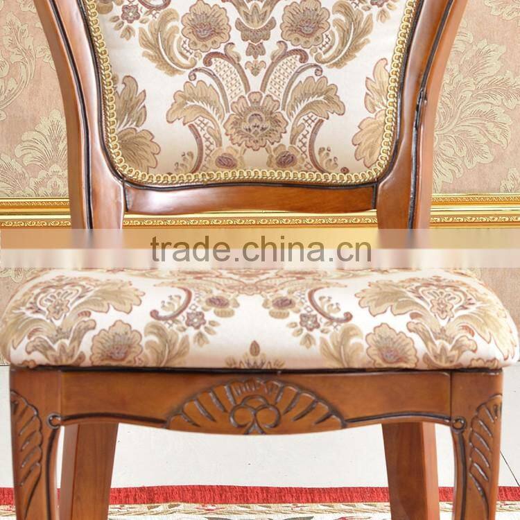 No Folded wood chair baroque wooden dining room chair