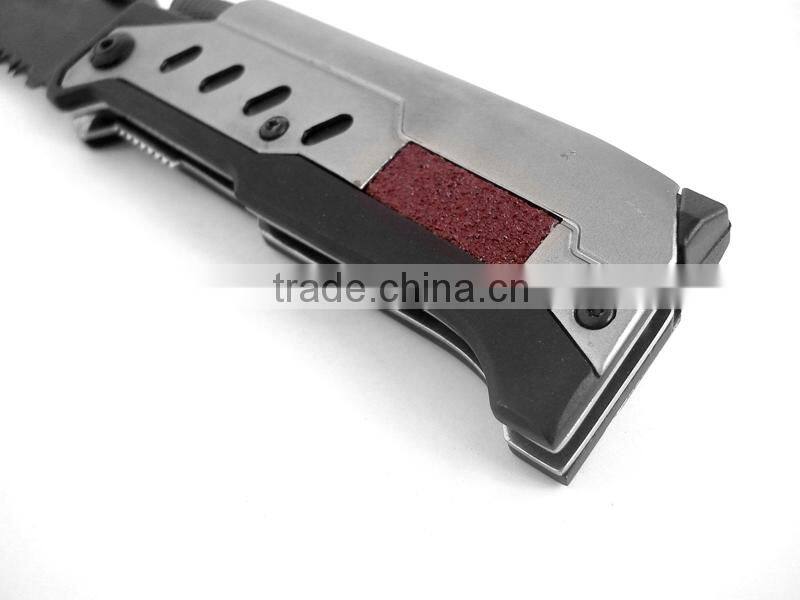Camping Knife Application and Stainless Steel Blade Material tool logic knife with fire starter and led lighter
